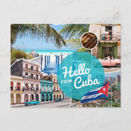 Hallo van Cuba Briefkaart (Voorkant)