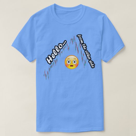 hallo van de andere kant van de markt t-shirt (Design voorkant)