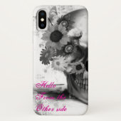 hallo van de andere zijflorale vlinderschedel Case-Mate iPhone case (Achterkant)