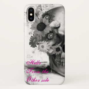 hallo van de andere zijflorale vlinderschedel Case-Mate iPhone case
