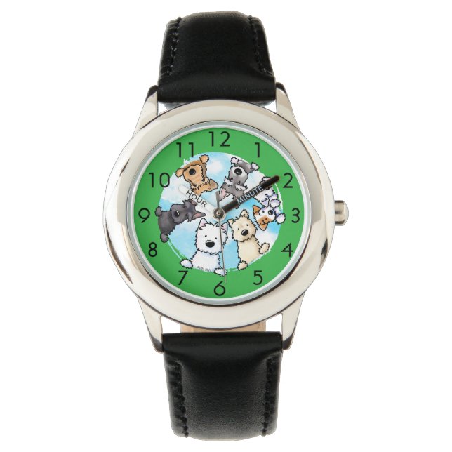 Hallo Van de blije kant Horloge (Voorkant)