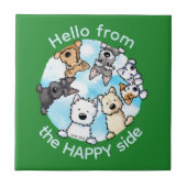 Hallo Van de blije kant Tegeltje (Voorkant)