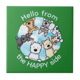 Hallo Van de blije kant Tegeltje