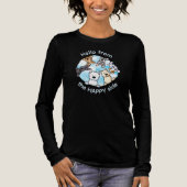 Hallo Van de blije kant Tri-Blend Shirt (Voorkant)