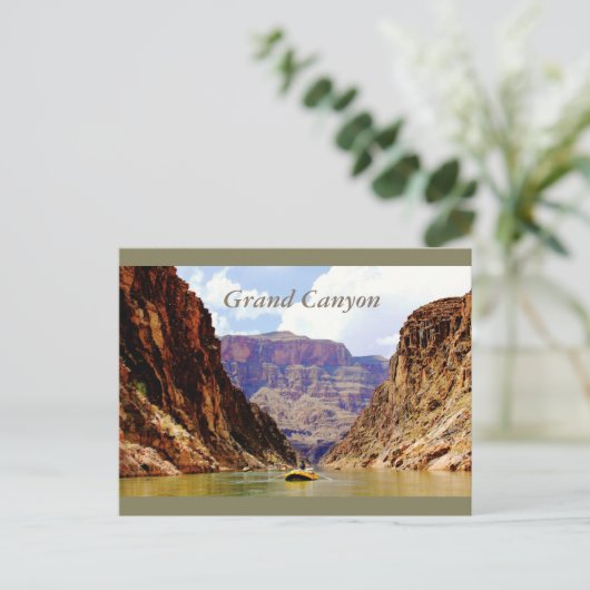 hallo van de bodem van de Grand Canyon! Briefkaart (Staand voorkant)