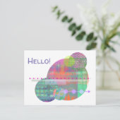 Hallo van de Cirkels van de eigentijdse Briefkaart (Staand voorkant)