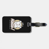 Hallo Van de geblafte kant - Schattige hondenontwe Bagagelabel (Achterkant horizontaal)