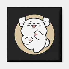 Hallo Van de geblafte kant - Schattige hondenontwe Magneet