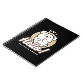 Hallo Van de geblafte kant - Schattige hondenontwe Notitieboek (Linkerzijde)