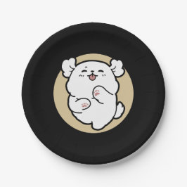 Hallo Van de geblafte kant - Schattige hondenontwe Papieren Bordje