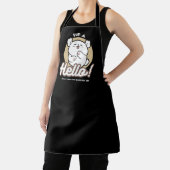 Hallo Van de geblafte kant - Schattige hondenontwe Schort (Insitu)