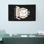 Hallo Van de geblafte kant - Schattige hondenontwe Spandoek (Beurs)