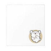 Hallo Van de geblakerde kant Notitieblok (Voorkant)