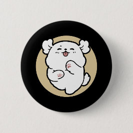 Hallo Van de geblakerde kant Ronde Button 5,7 Cm