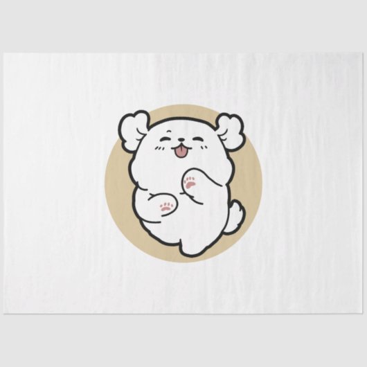 Hallo Van de geblakerde kant Tissuepapier (Voorkant)