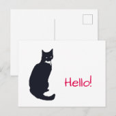 Hallo van de Kat van de smoking het "! " Briefkaart (Voorkant / Achterkant)