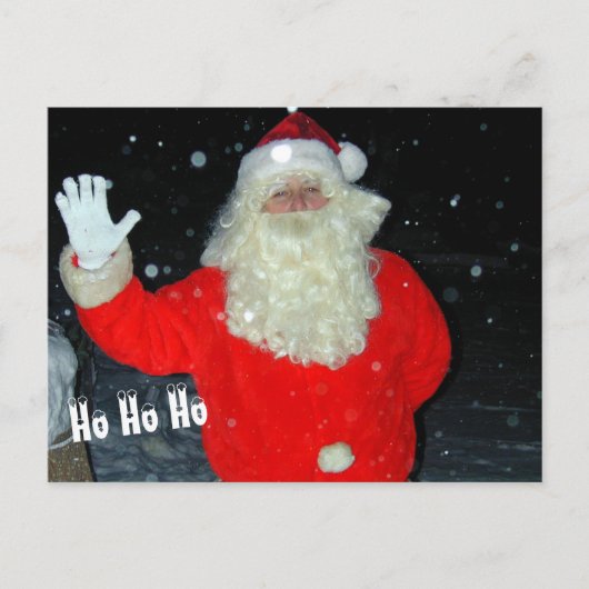 Hallo van de Kerstman Briefkaart (Voorkant)