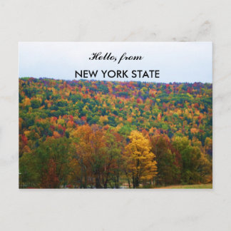 hallo VAN DE NIEUWE STAAT VAN YORK IN HET AUTUMN b Briefkaart