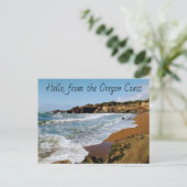 hallo van de Oregon Coast Post-kaart Briefkaart (Staand voorkant)