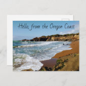 hallo van de Oregon Coast Post-kaart Briefkaart (Voorkant / Achterkant)