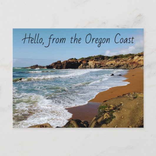 hallo van de Oregon Coast Post-kaart Briefkaart (Voorkant)