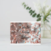 hallo van de prachtige Sakura van Tokio Briefkaart (Staand voorkant)