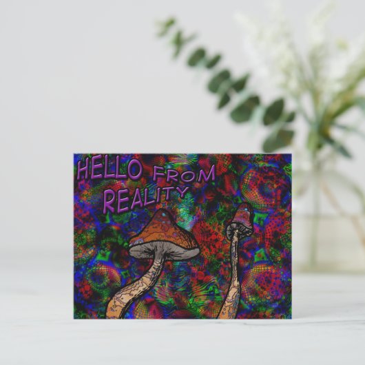 Hallo Van de realiteit Briefkaart (Staand voorkant)