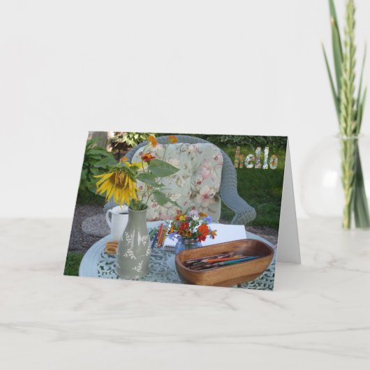 hallo van de tuin kaart (Voorkant)
