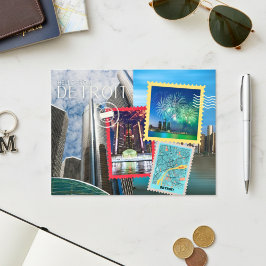 Hallo Van Detroit Briefkaart