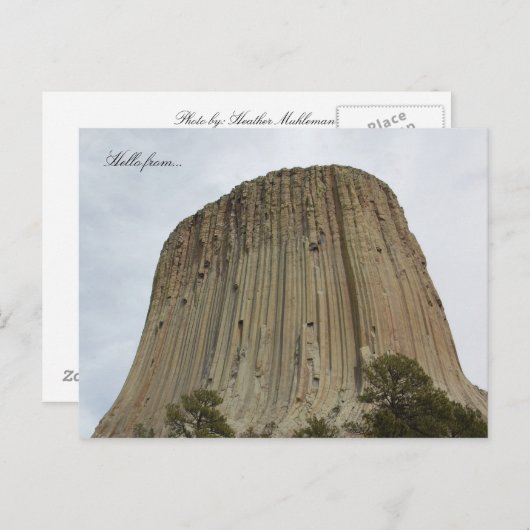 hallo van... Devils Tower National Monument Briefkaart (Voorkant / Achterkant)