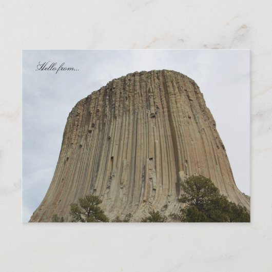 hallo van... Devils Tower National Monument Briefkaart (Voorkant)