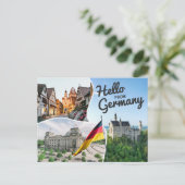 Hallo Van Duitsland Briefkaart (Staand voorkant)