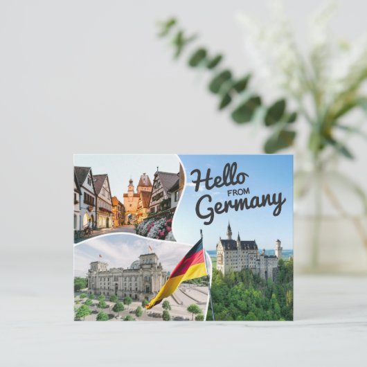 Hallo Van Duitsland Briefkaart (Staand voorkant)