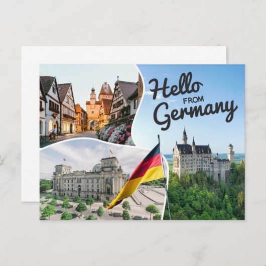 Hallo Van Duitsland Briefkaart (Voorkant / Achterkant)