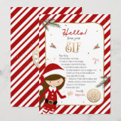 Hallo van Elf Verwelkomingsbrief Kaart (Voorkant / Achterkant)