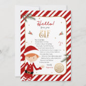 Hallo van Elf Verwelkomingsbrief Uitnodiging (Voorkant)