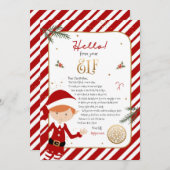 Hallo van Elf Verwelkomingsbrief Uitnodiging (Voorkant / Achterkant)