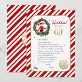 hallo van Elf Welcome Letter Kaart (Voorkant / Achterkant)