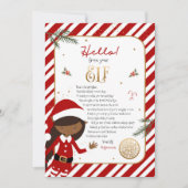 hallo van Elf Welcome Letter Uitnodiging (Voorkant)