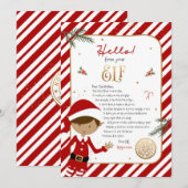 hallo van Elf Welcome Letter Uitnodiging (Voorkant / Achterkant)