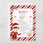 hallo van Elf Welcome Letter Uitnodiging (Voorkant)