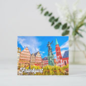 Hallo Van Frankfurt, Duitsland Briefkaart (Staand voorkant)
