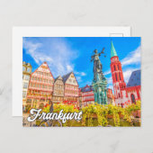 Hallo Van Frankfurt, Duitsland Briefkaart (Voorkant / Achterkant)