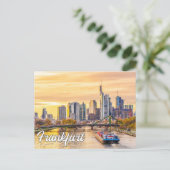 Hallo Van Frankfurt, Duitsland Briefkaart (Staand voorkant)