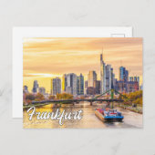 Hallo Van Frankfurt, Duitsland Briefkaart (Voorkant / Achterkant)