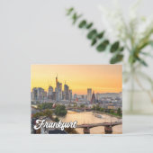 Hallo Van Frankfurt, Duitsland Briefkaart (Staand voorkant)