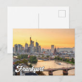 Hallo Van Frankfurt, Duitsland Briefkaart (Voorkant / Achterkant)