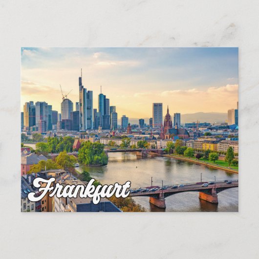 Hallo Van Frankfurt, Duitsland Briefkaart (Voorkant)