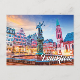 Hallo Van Frankfurt, Duitsland Briefkaart