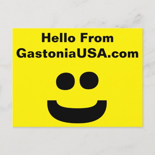 hallo van GastoniaUSA.com Briefkaart (Voorkant)